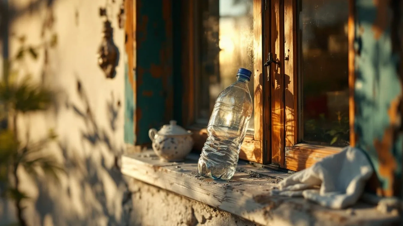 Il trucco della bottiglia sulla finestra: come isolare la casa dal freddo senza spendere un euro